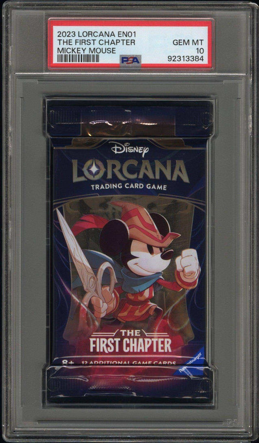 2023 Lorcana The First Chapter Pack The First Chapter Mickey Mouse PSA 10