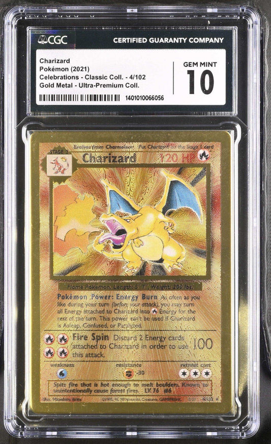 2021 Pokémon Charizard #4/102 English CGC 10