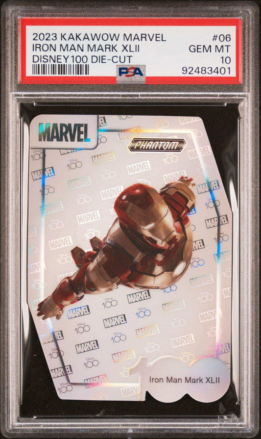 2023 Kakawow Phantom Disney100 Marvel Iron Man Mark XLII #06 PSA 10