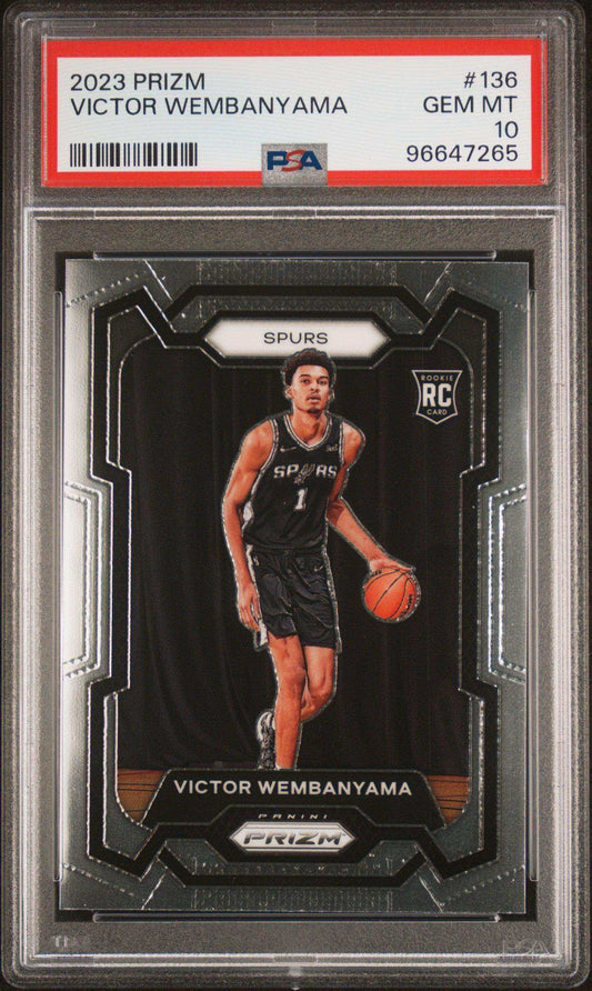 2023 Panini Prizm Victor Wembanyama #136 PSA 10