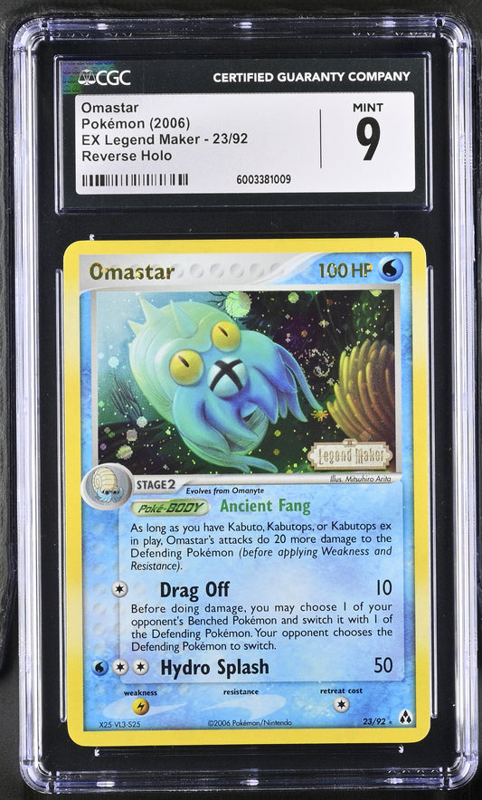 Pokémon Omastar #23/92 English CGC 9