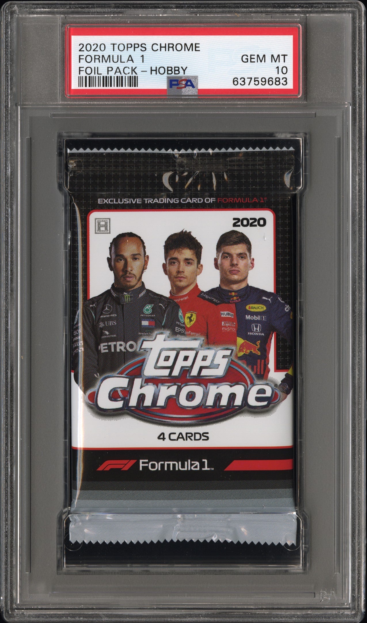 2020 Topps Chrome Formula 1 Foil Pack Formula 1 Hobby PSA 10