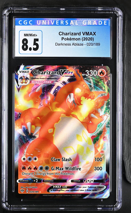 Pokémon Charizard VMAX #020/189 English CGC 8.5