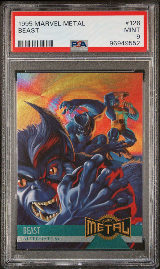 1995 Marvel Metal Beast #126 PSA 9