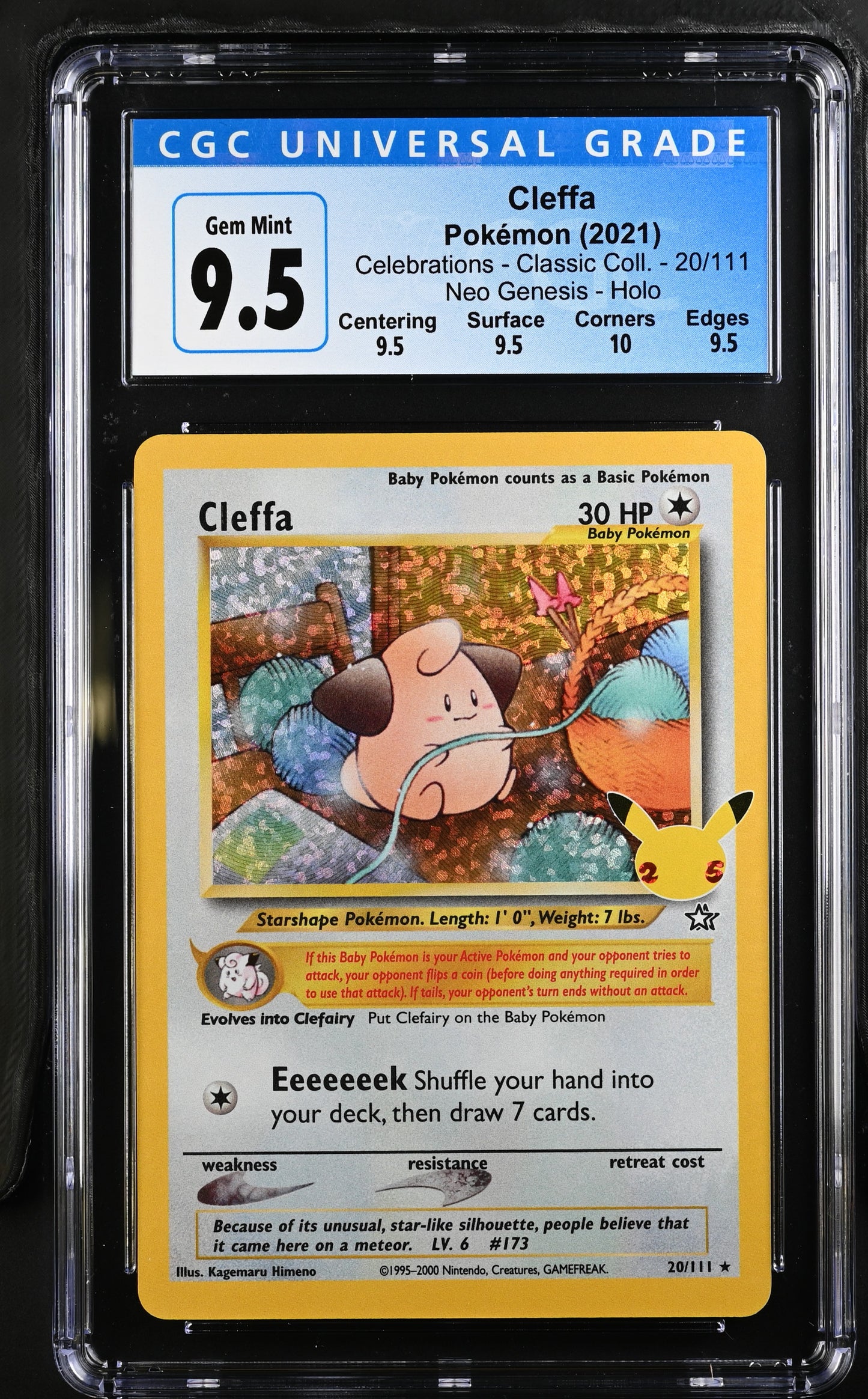 Pokémon Cleffa #20/111 English CGC GM10