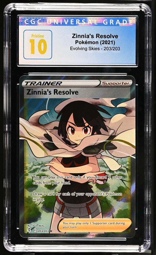 2021 Pokémon Zinnia's Resolve #203/203 English CGC 10