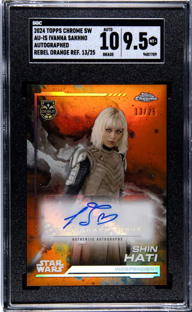 2024 Topps Chrome Star Wars Ivanna Sakhno #AU-IS SGC 9.5