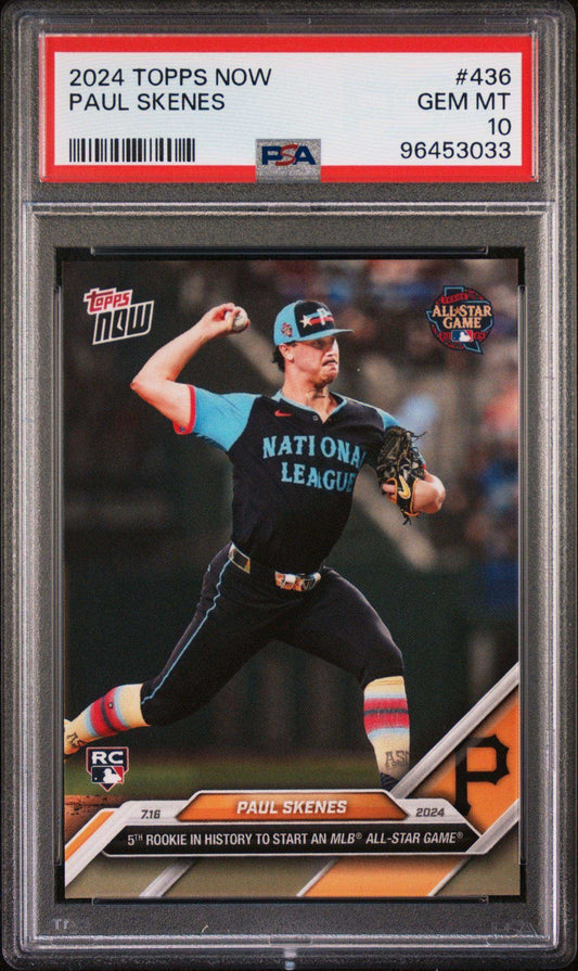 2024 Topps Now Paul Skenes #436 PSA 10