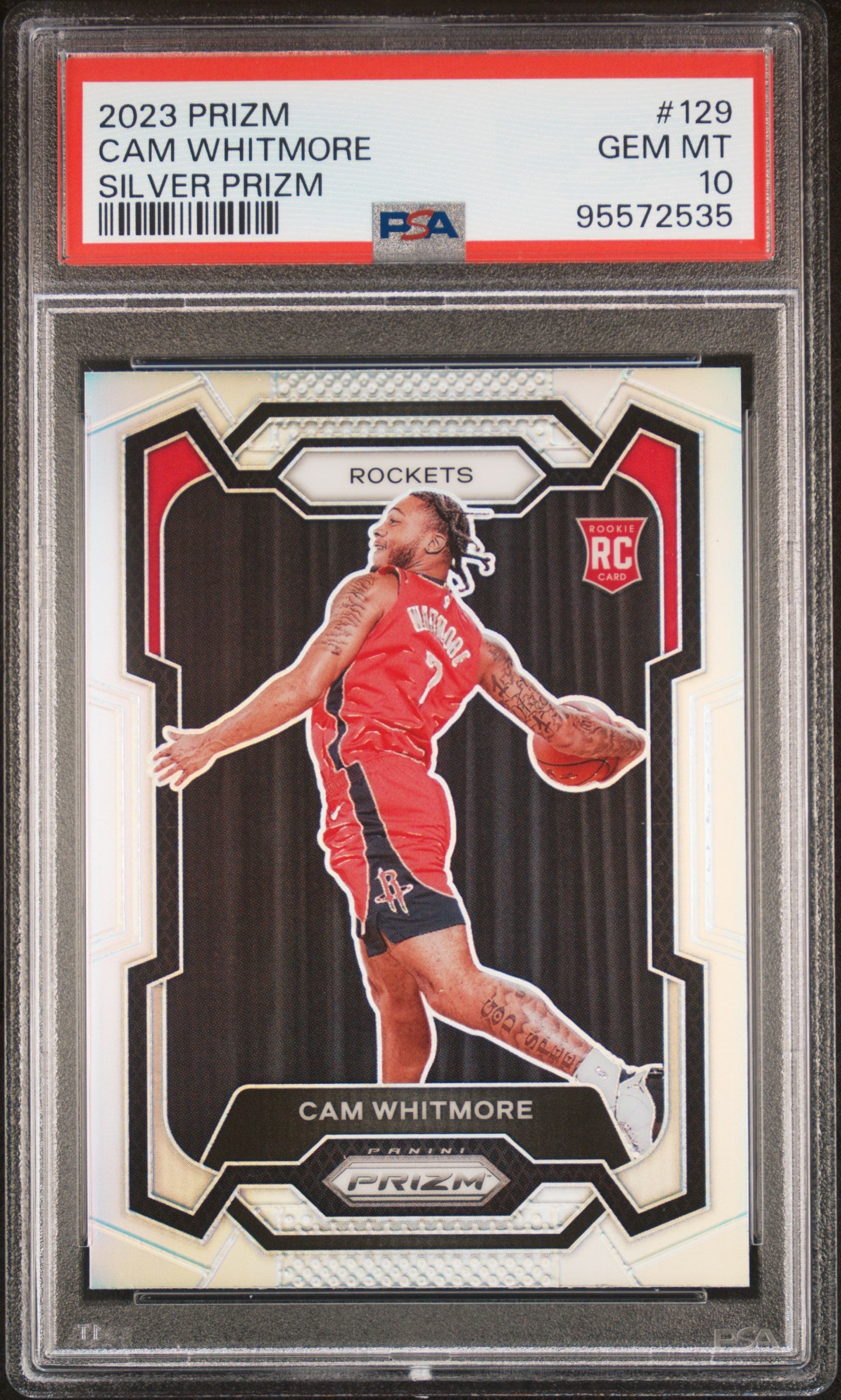 2023 Panini Prizm Cam Whitmore #129 Silver PSA 10