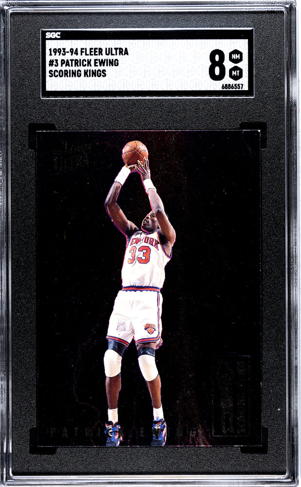 1993 Fleer Ultra Patrick Ewing #3 Scoring Kings SGC 8