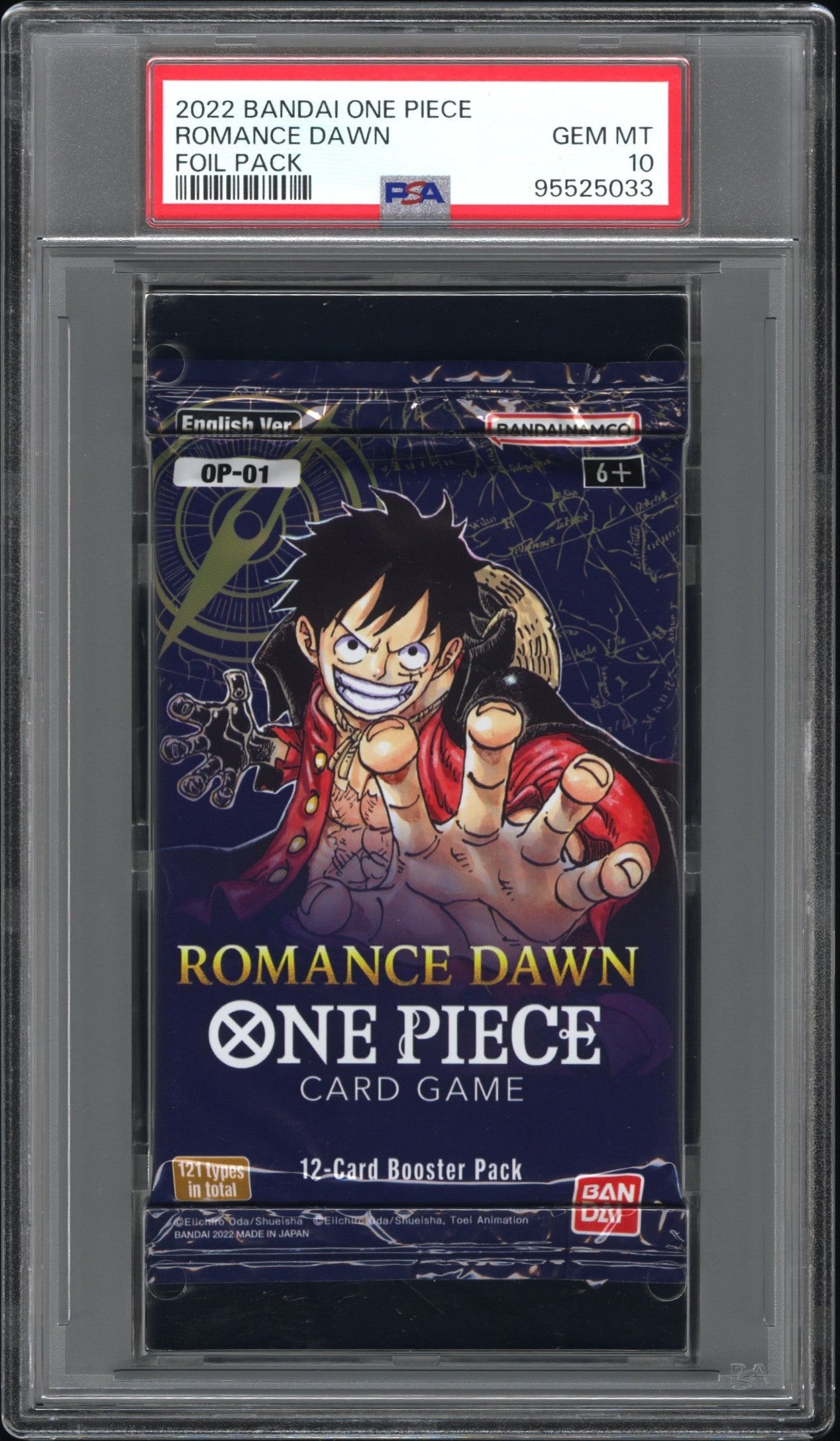 2022 Bandai One Piece Romance Dawn Foil Pack Romance Dawn PSA 10