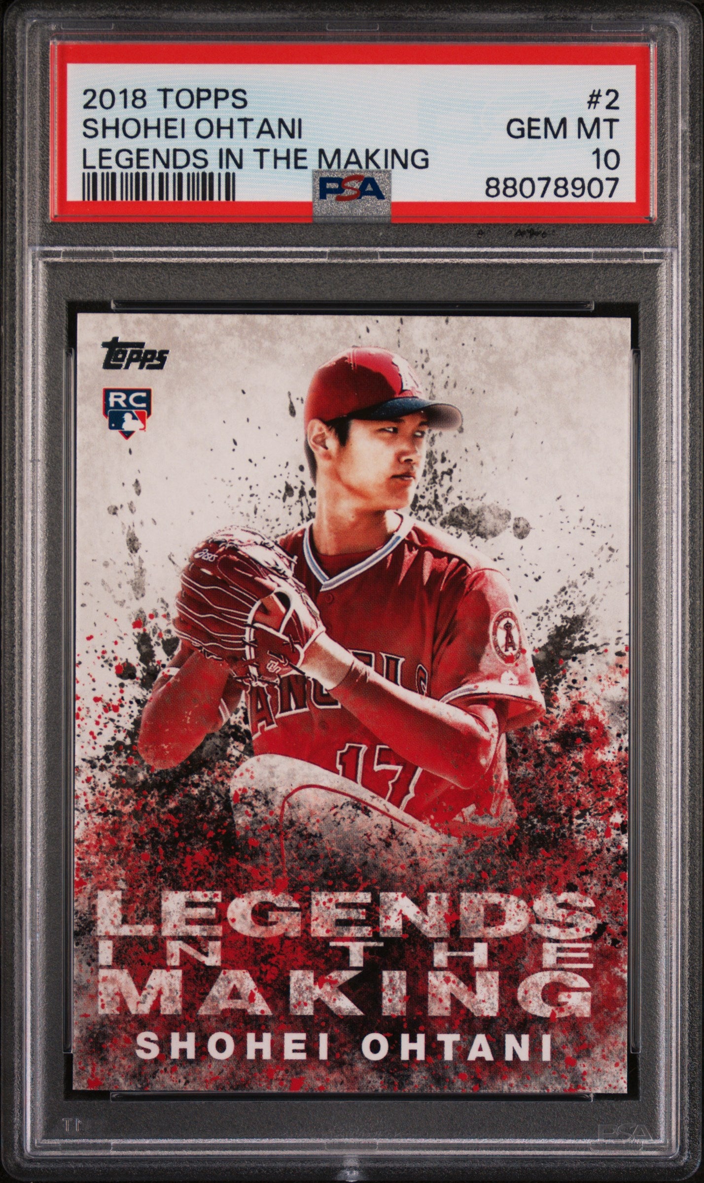 2018 Topps Legends In The Making Shohei Ohtani 2 PSA 10 CardsHQ