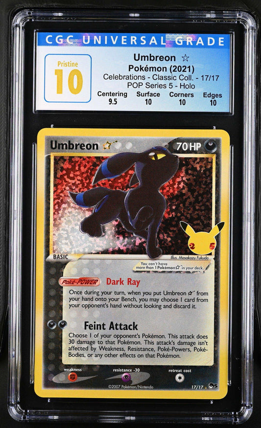 Pokémon Umbreon ☆ #17/17 English CGC 10