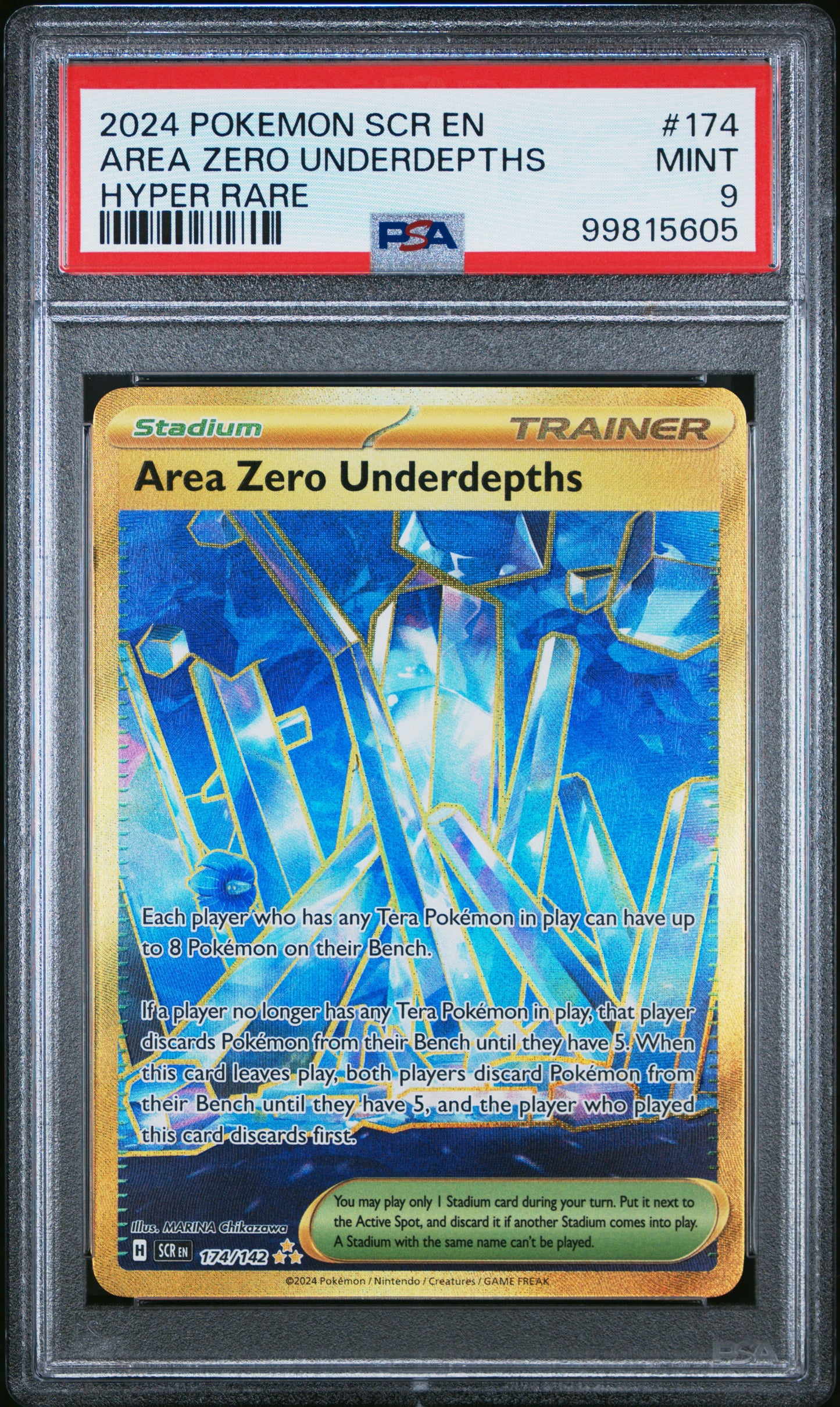 PokéMon TCG Area Zero Underdepths #174 Hyper Rare PSA 9