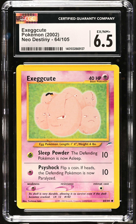 Pokémon Exeggcute #64/105 English CGC 6.5