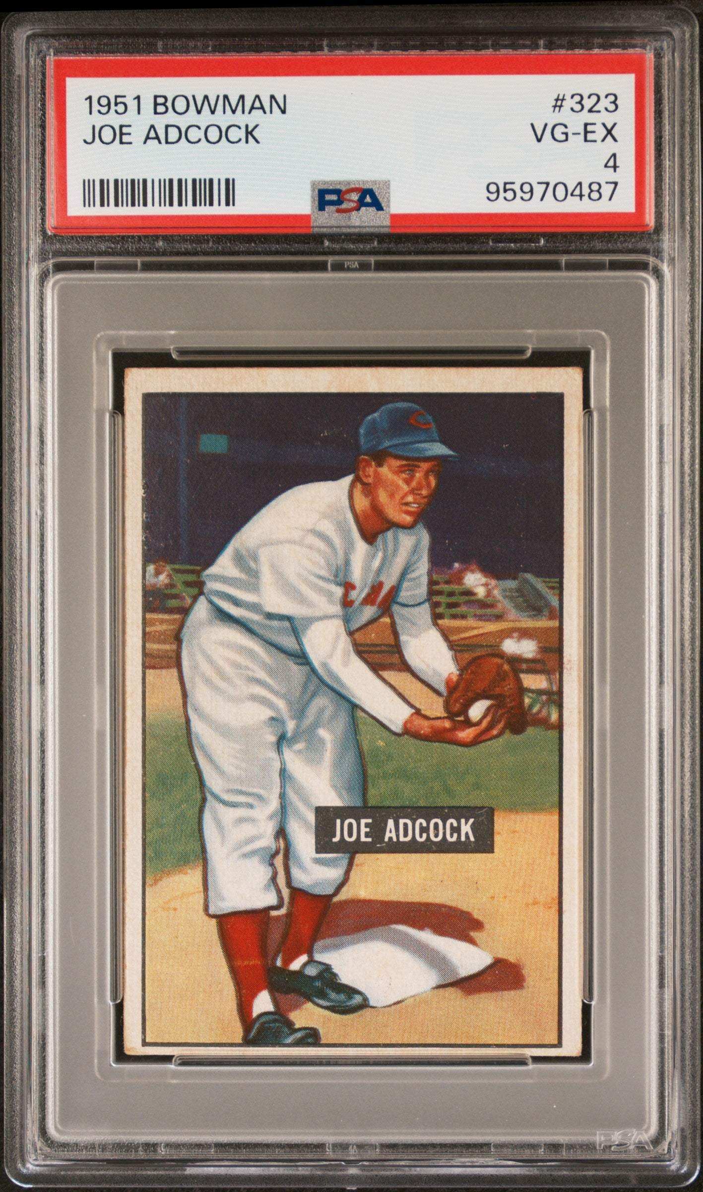 1951 Bowman Joe Adcock #323 PSA 4