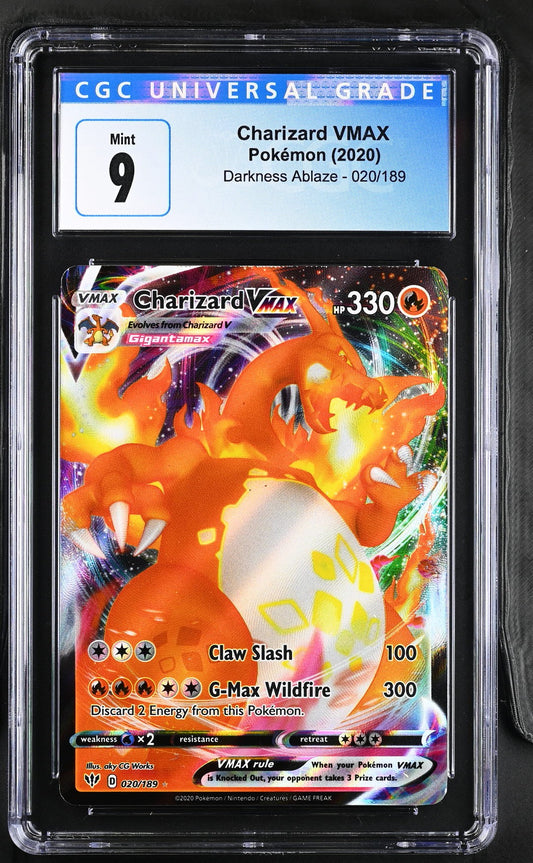 Pokémon Charizard VMAX #020/189 English CGC 9