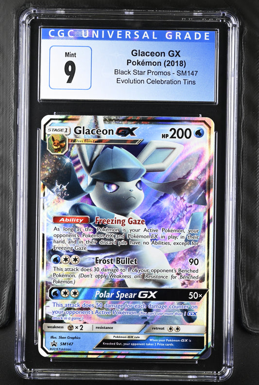 Pokémon Glaceon GX #SM147 English CGC 9