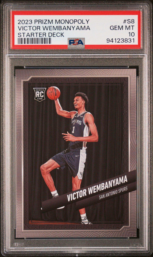 2023 Panini Prizm Monopoly Starter Deck Victor Wembanyama #S8 PSA 10