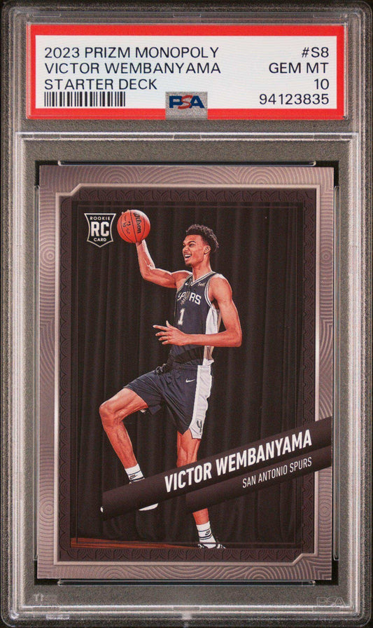 2023 Panini Prizm Monopoly Starter Deck Victor Wembanyama #S8 PSA 10