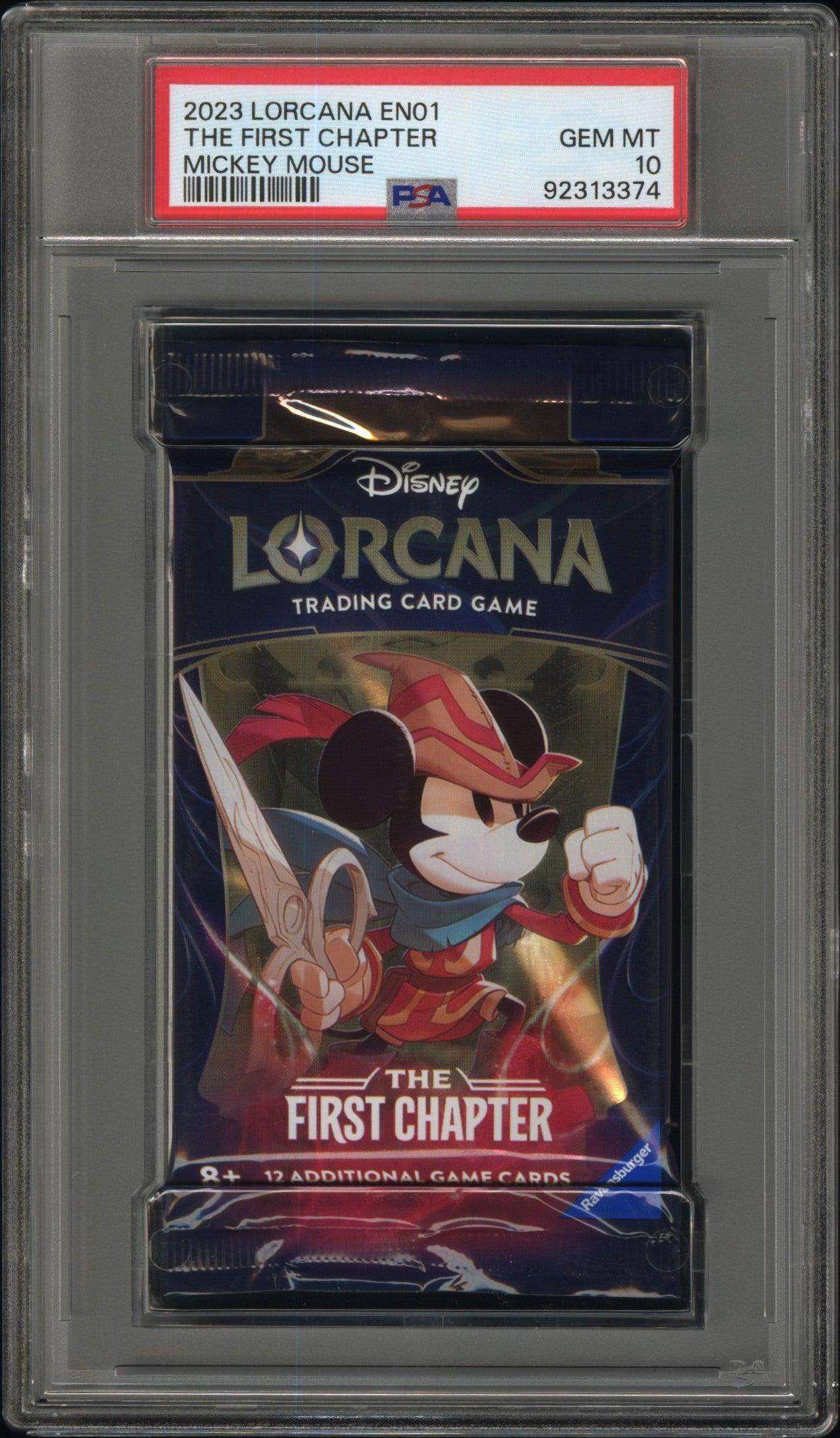 2023 Lorcana The First Chapter Pack The First Chapter Mickey Mouse PSA 10