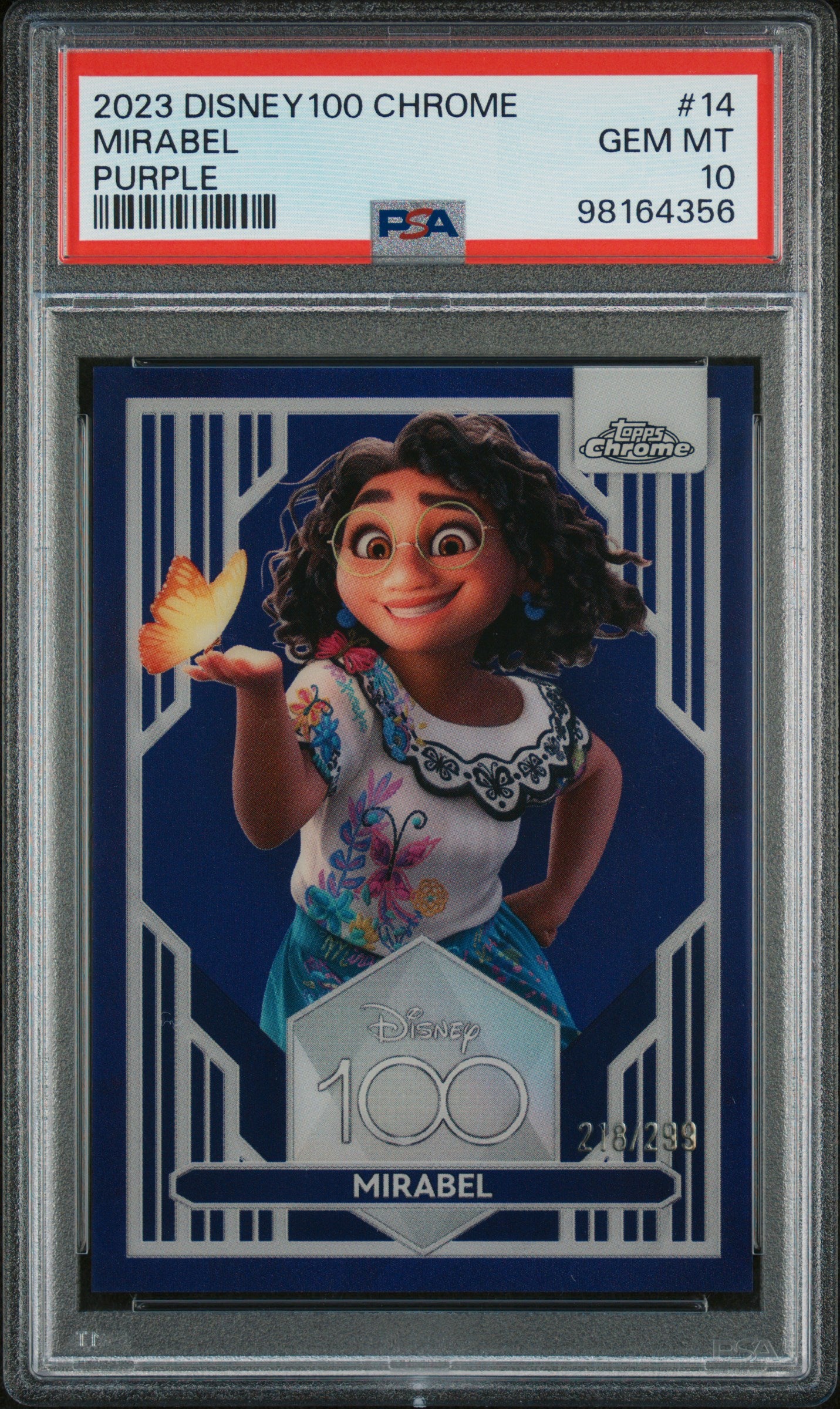 2023 Topps Chrome Disney100 Mirabel #14 PSA 10