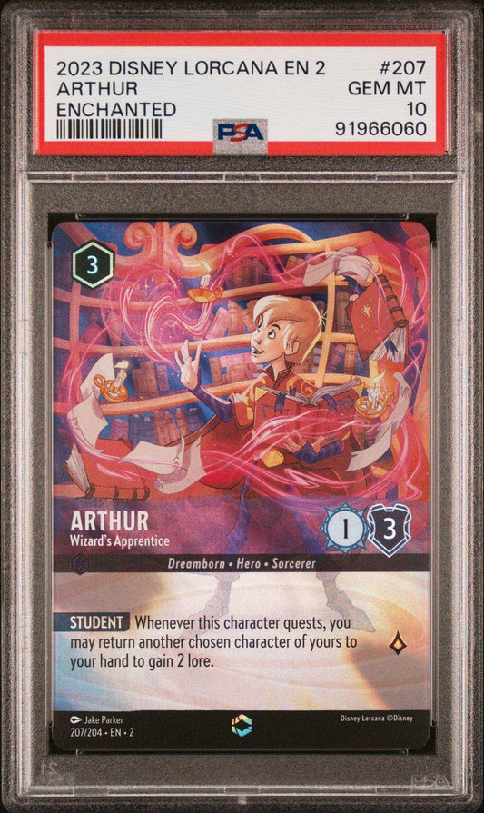 2023 Disney Lorcana TCG Arthur #207 PSA 10