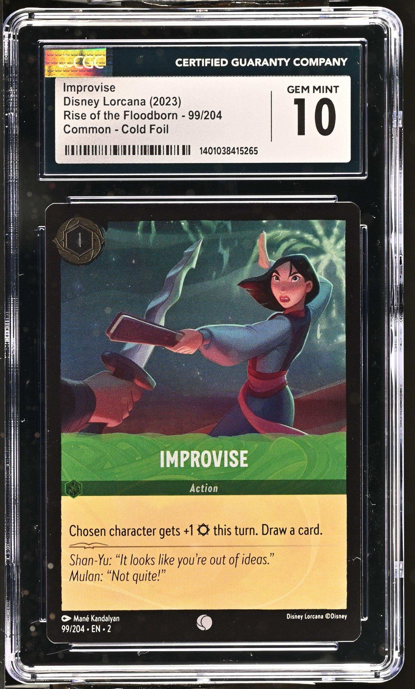 Disney Lorcana TCG Improvise #99/204 English CGC 10