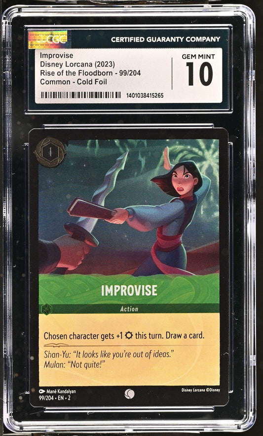 Disney Lorcana TCG Improvise #99/204 English CGC 10