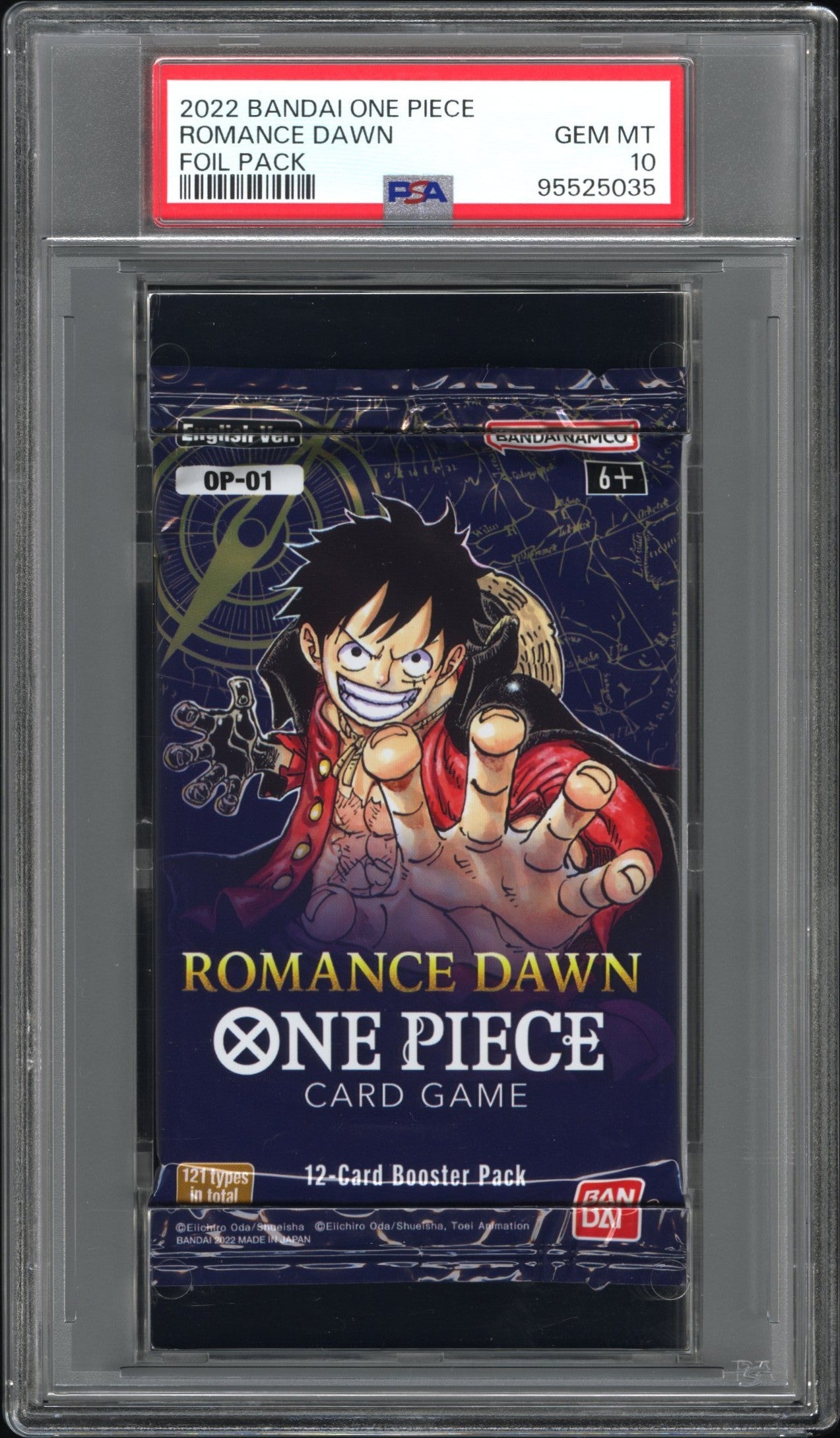 2022 Bandai One Piece Romance Dawn Foil Pack Romance Dawn PSA 10