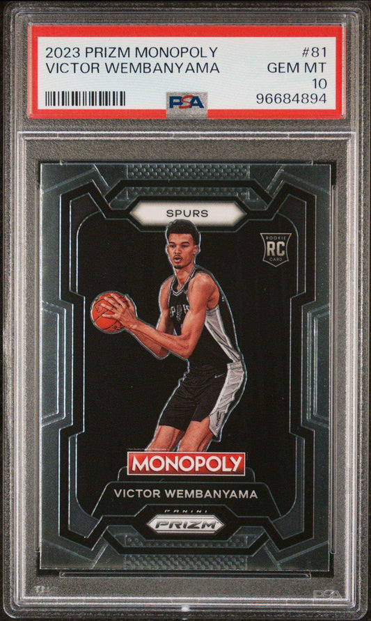 2023 Panini Prizm Monopoly Victor Wembanyama #81 PSA 10