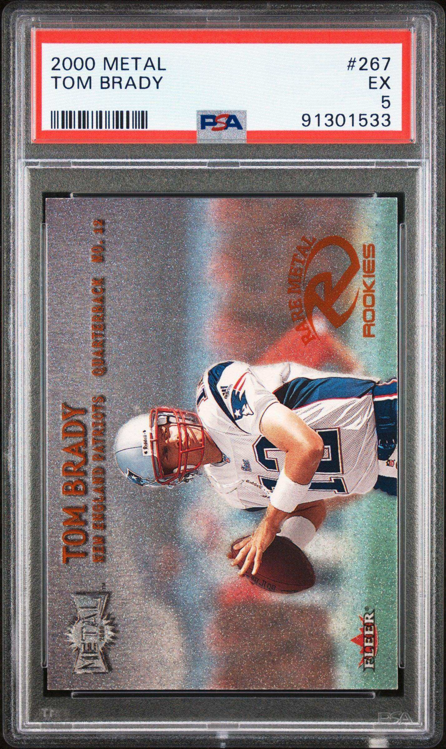 2000 Metal Tom Brady #267 PSA 5