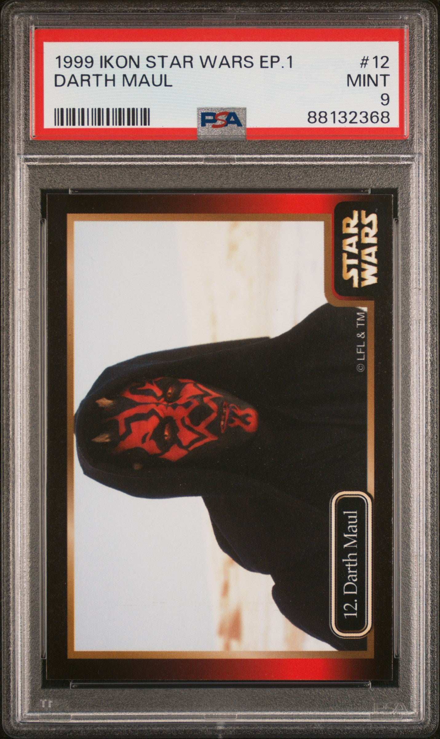 1999 Ikon Star Wars Episode 1 Darth Maul #12 PSA 9