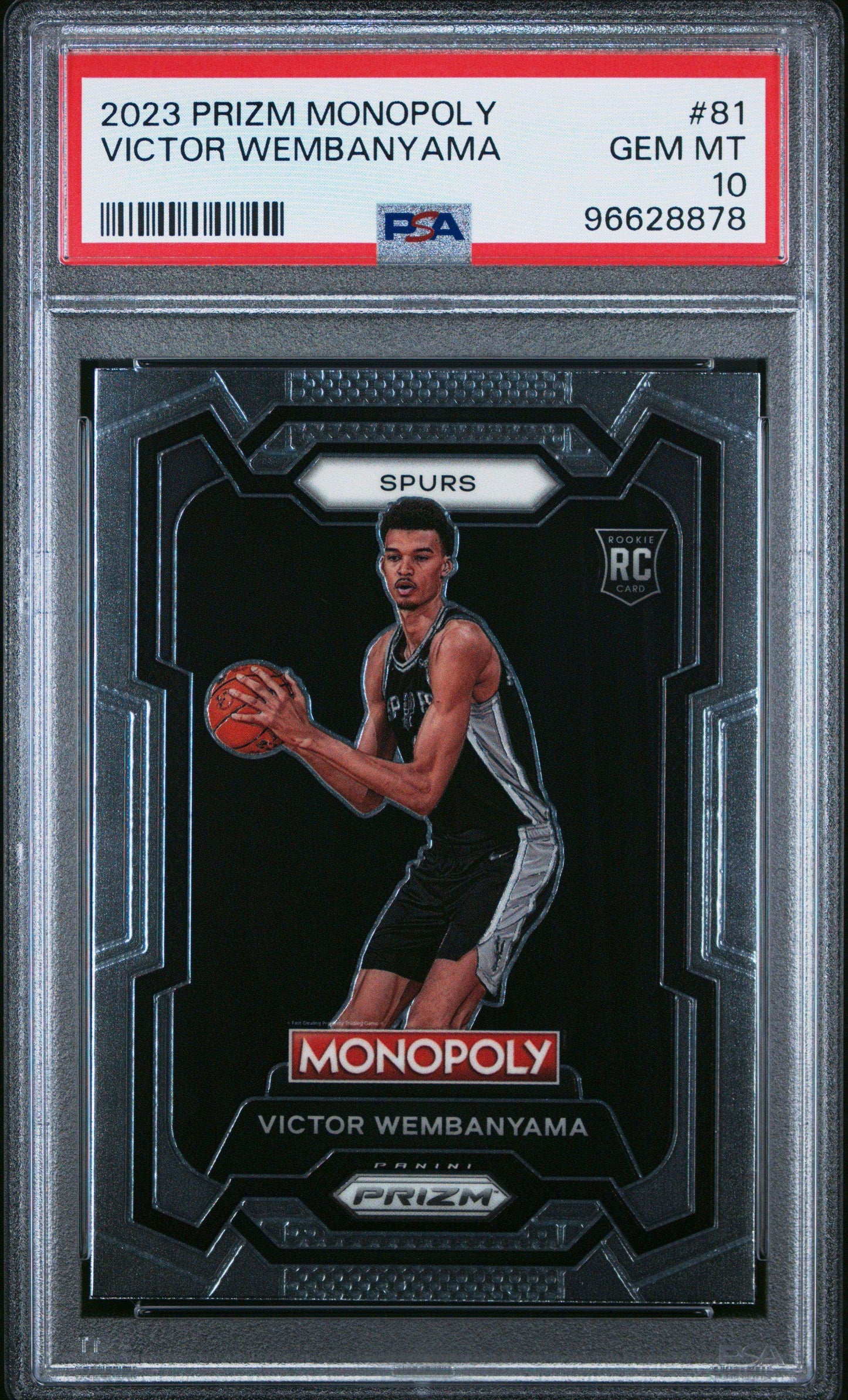 2023 Panini Prizm Monopoly Victor Wembanyama #81 PSA 10