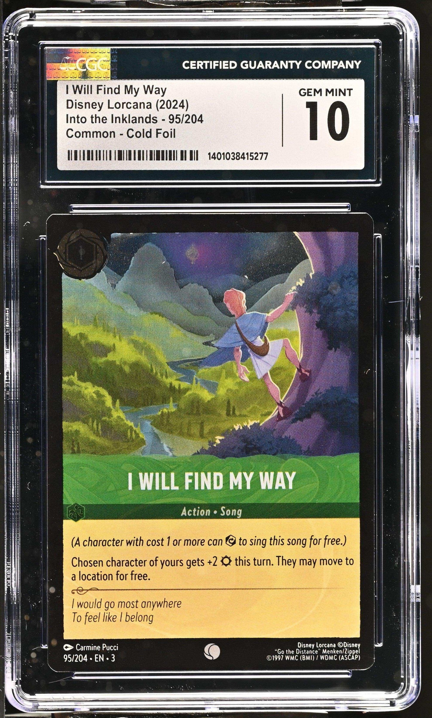 Disney Lorcana TCG I Will Find My Way #95/204 English CGC 10