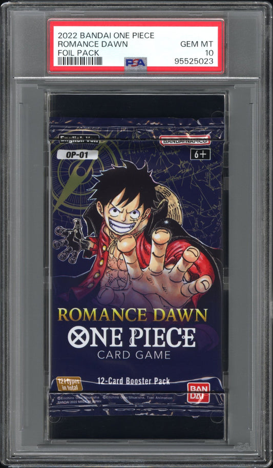 2022 Bandai One Piece Romance Dawn Foil Pack Romance Dawn PSA 10