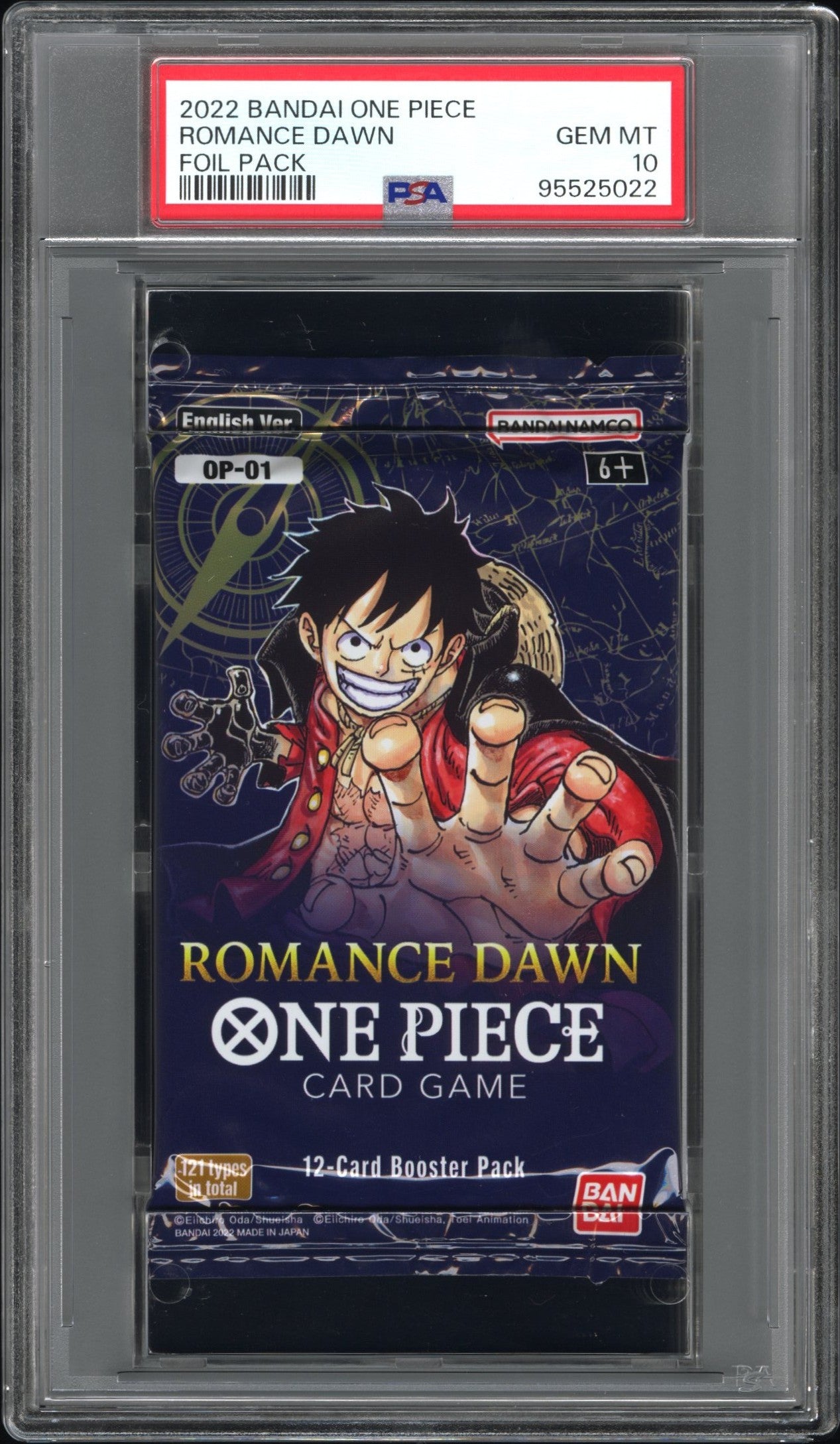 2022 Bandai One Piece Romance Dawn Foil Pack Romance Dawn PSA 10