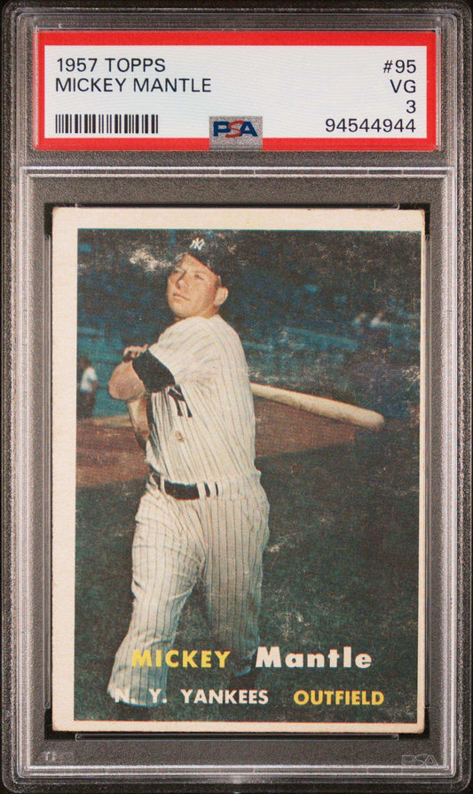 1957 Topps Mickey Mantle #95 PSA 3