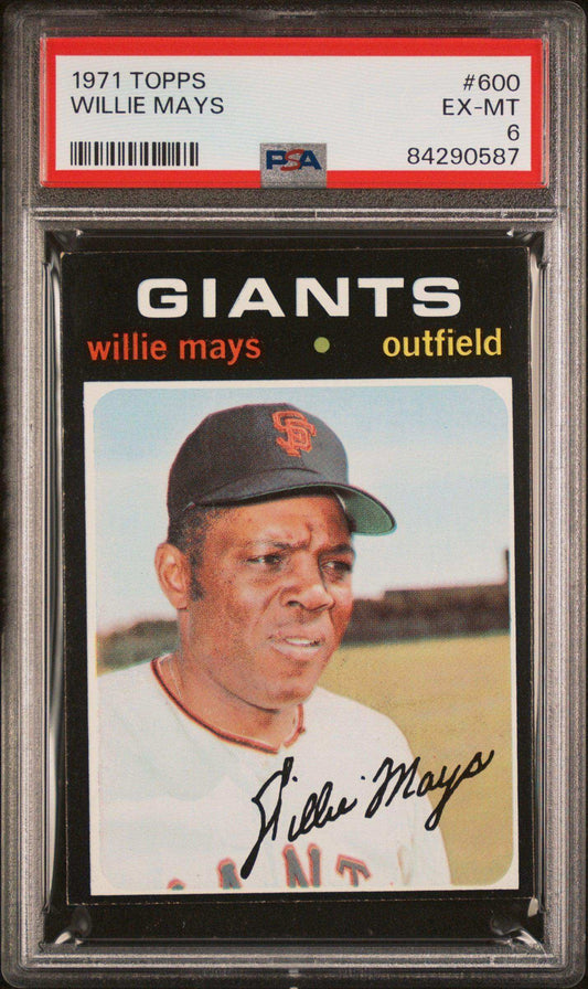 1971 Topps Willie Mays #600 PSA 6