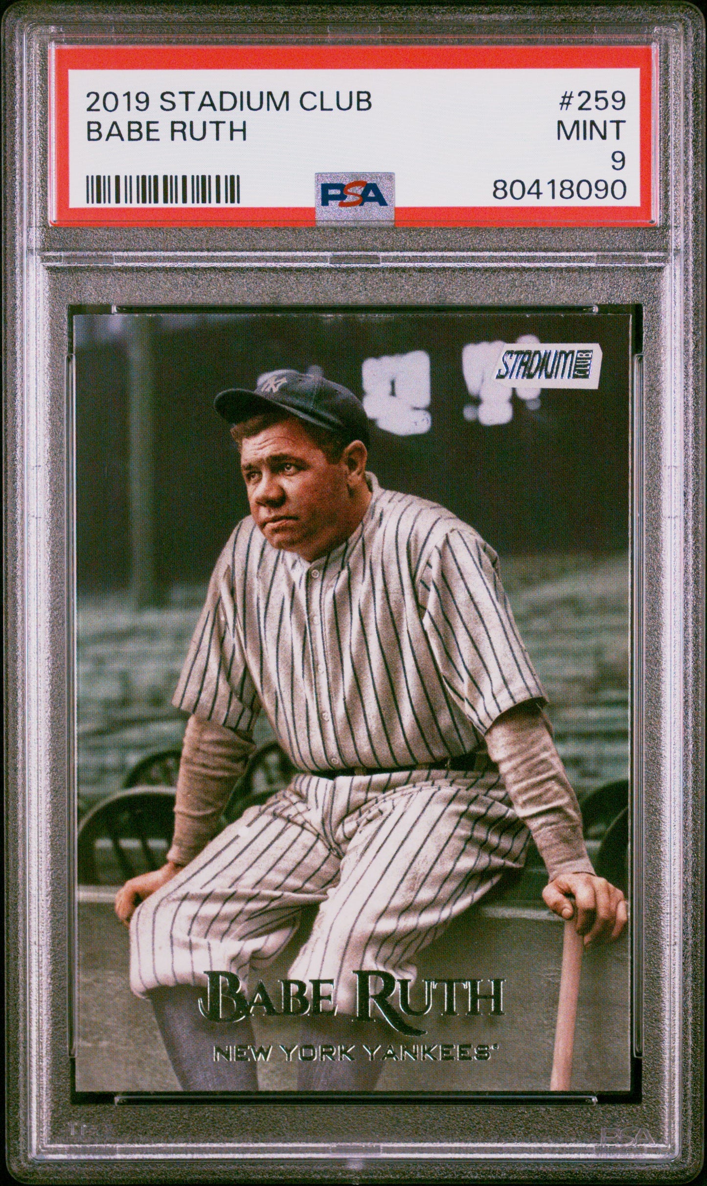 2019 Stadium Club Babe Ruth #259 PSA 9