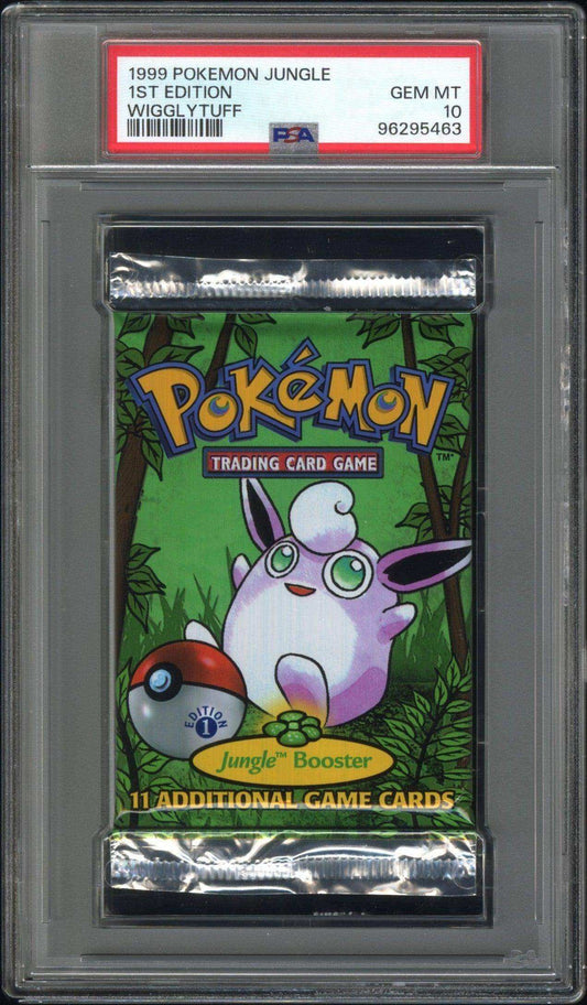 1999 Pokemon Jungle Pack 1ST Edition Wigglytuff PSA