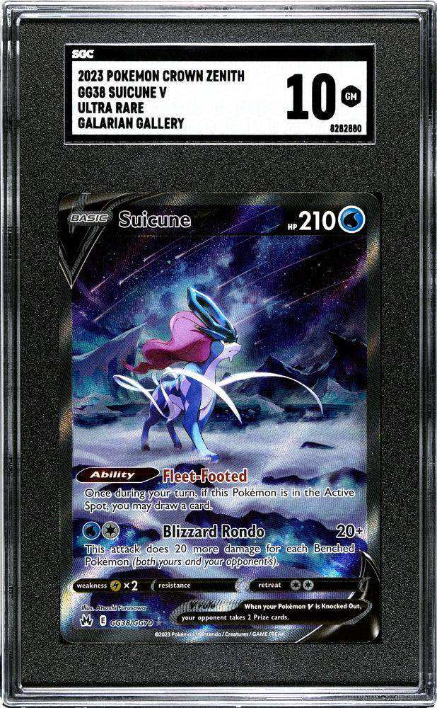 Pokémon TCG Suicune V #GG38 SGC 10