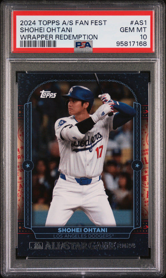 2024 Topps All-Star Fan Fest Wrapper Redemption Shohei Ohtani #AS1 PSA