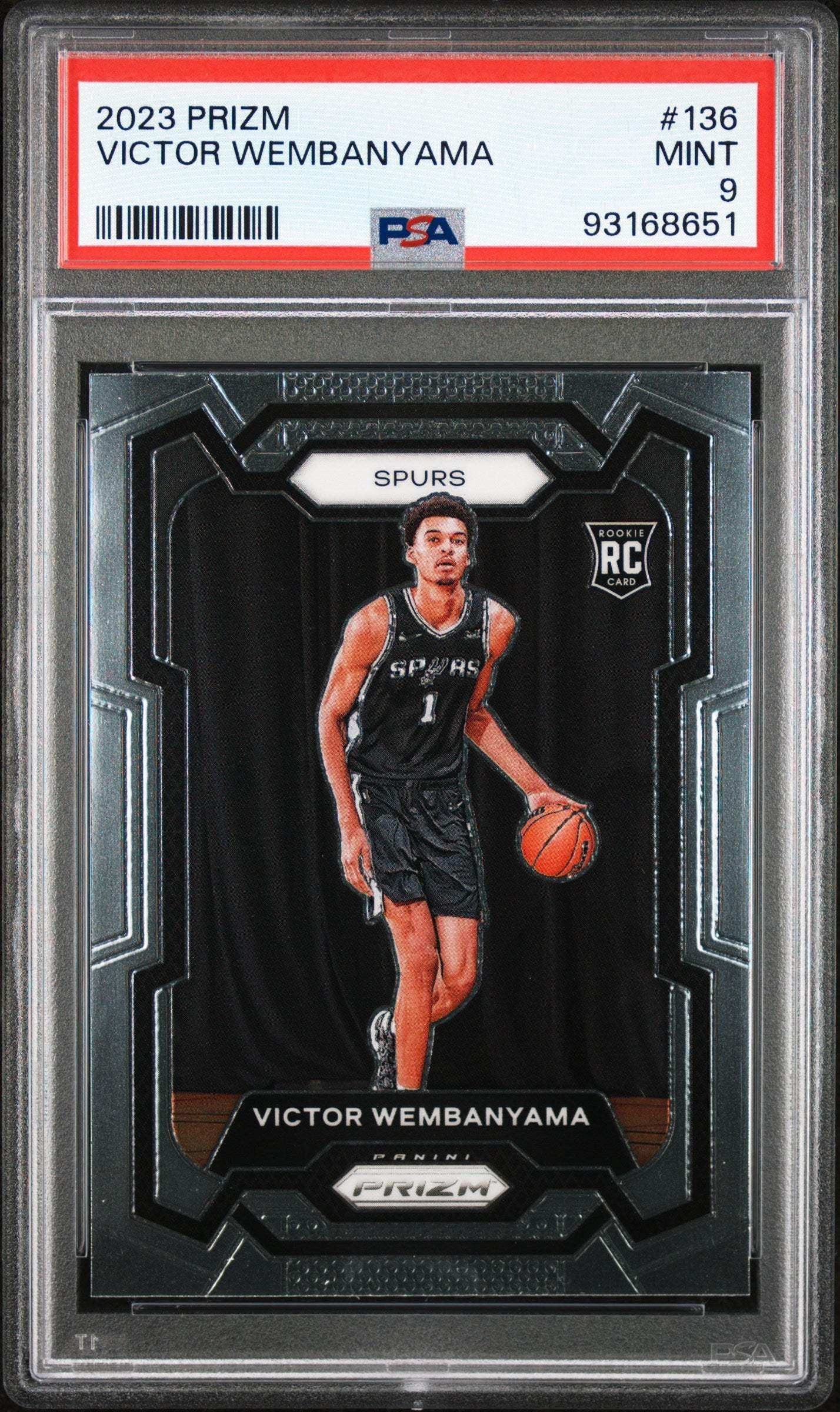 2023 Panini Prizm Victor Wembanyama #136 PSA 9