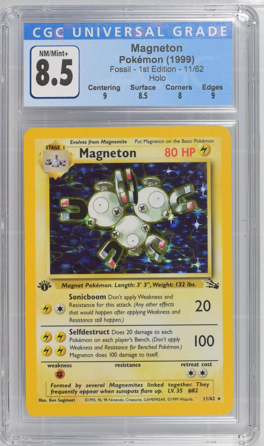 Pokémon Magneton #11/62 English CGC 8.5