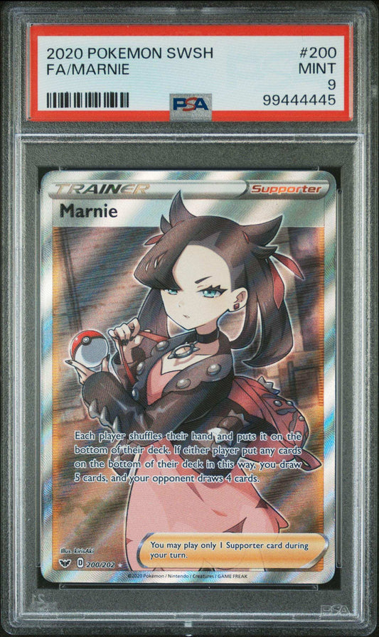 PokéMon TCG Marnie Fa #200 PSA 9