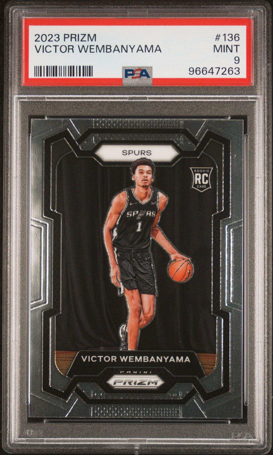 2023 Panini Prizm Victor Wembanyama #136 PSA 9