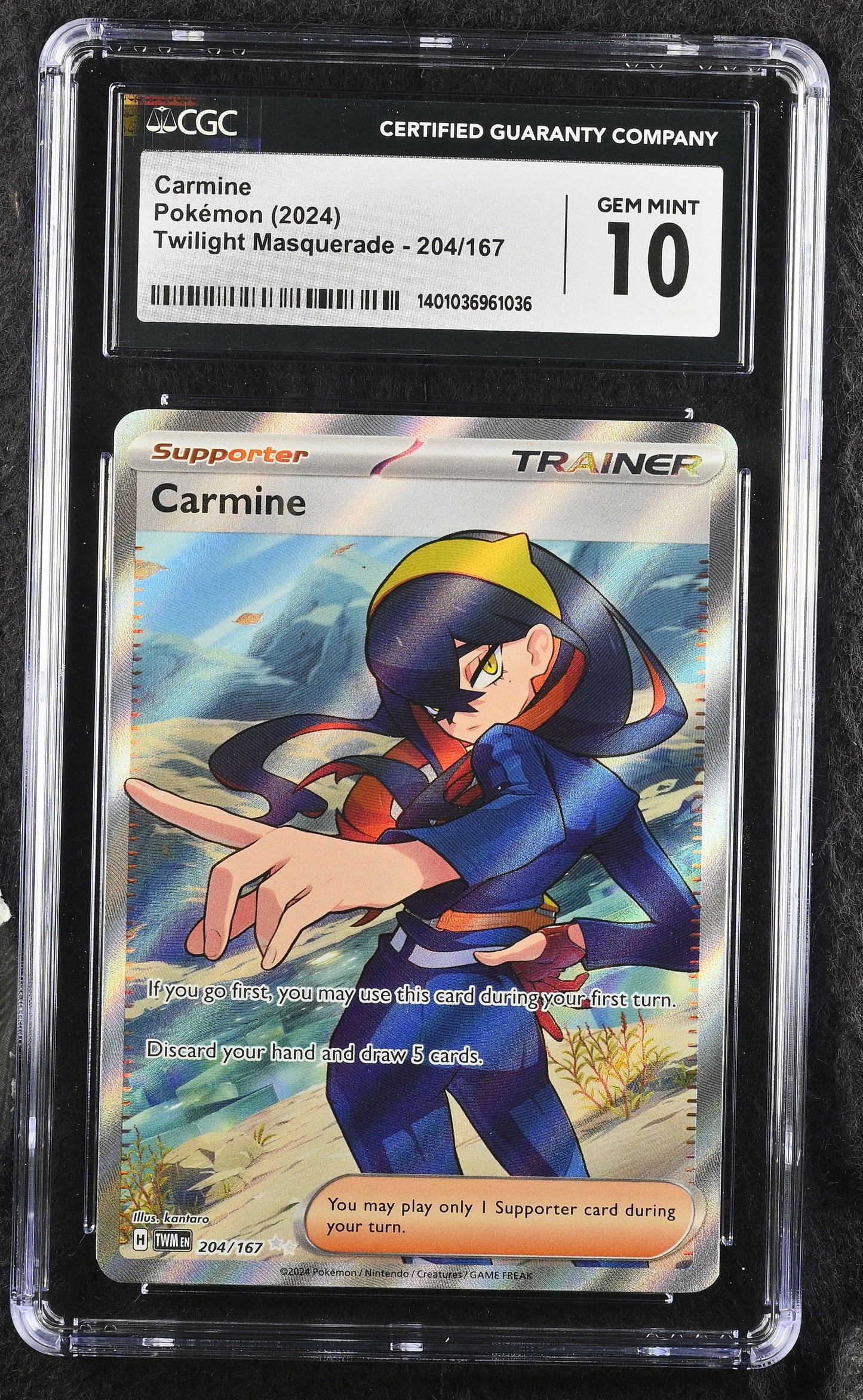 Pokémon Carmine #204/167 English CGC 10