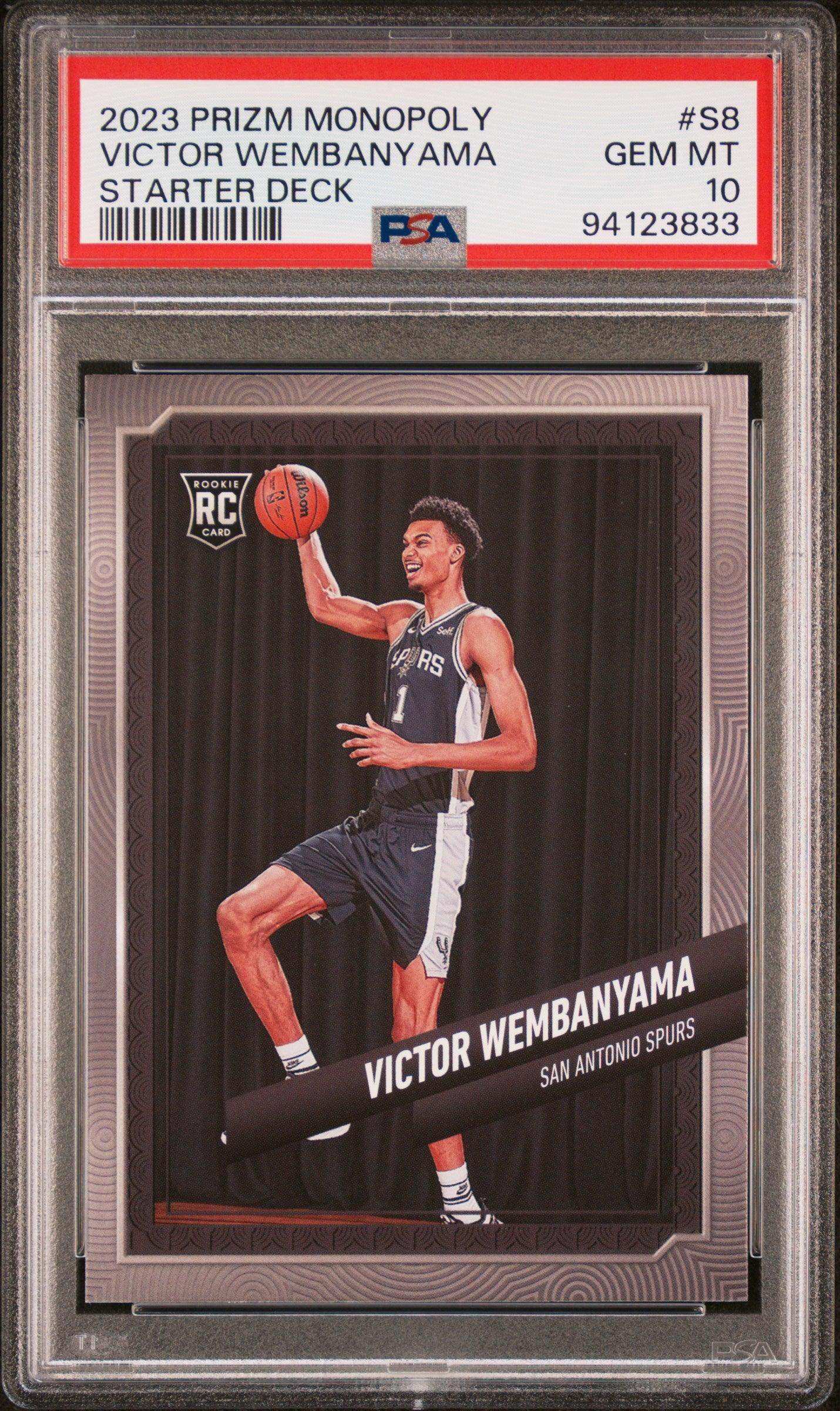 2023 Panini Prizm Monopoly Starter Deck Victor Wembanyama #S8 PSA 10