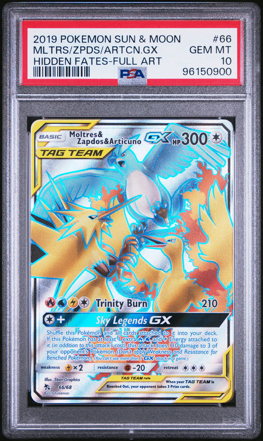 PokéMon TCG Artcn. GX Zpds Mltrs #66 Mongolian Hidden Fates-Full Art PSA 10